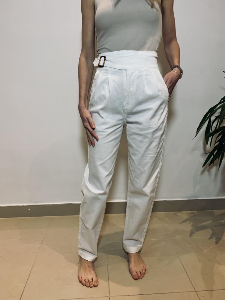 Jeans & Pantalons Pantalon Estelle blanc