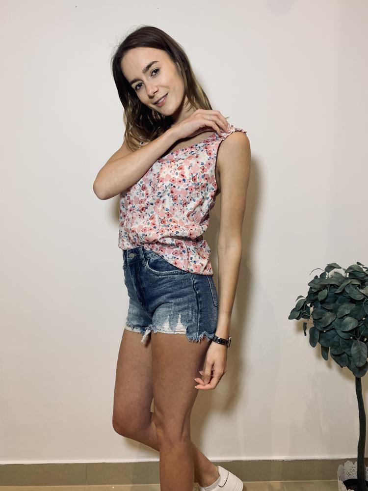 Jupes & Shorts Short Katy en jeans bleu