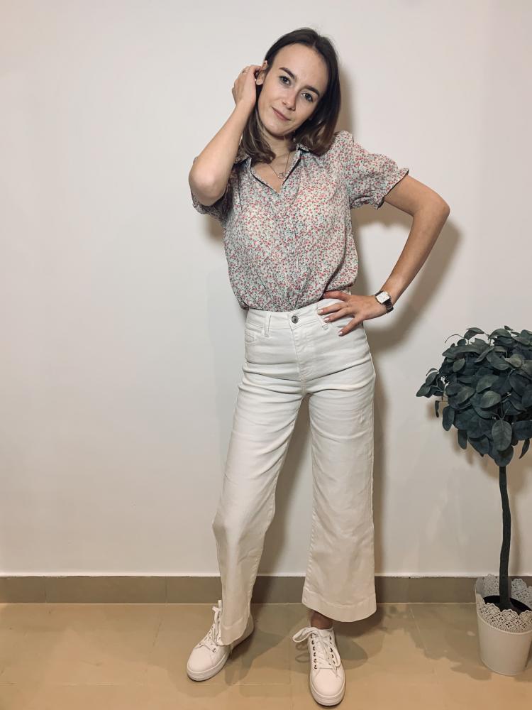 Jeans & Pantalons Jeans Corrina blanc