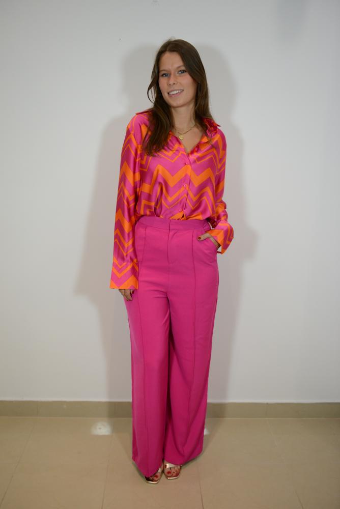 Jeans & Pantalons Pantalon Gabie fushia