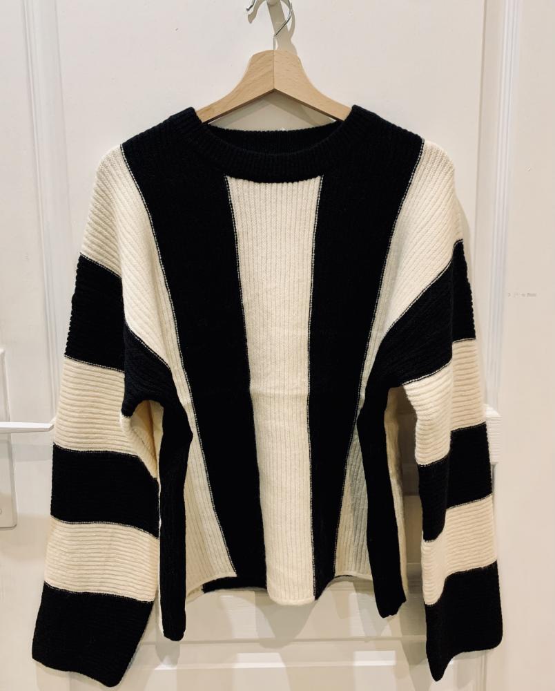 Pull Pull Sulli noir beige