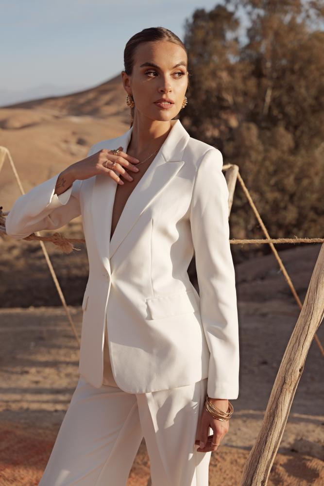 Blazer Blazer Mirella cintré blanc