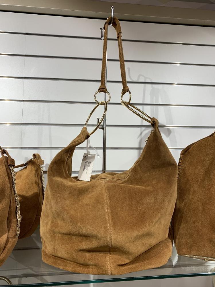 Sac Sac Sorina en daim camel