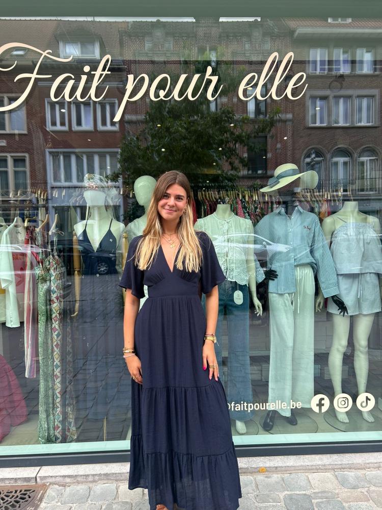 Acheter en ligne Robes Robe Emine marine Robes Robe Emine marine