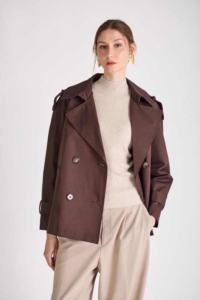 Acheter en ligne Trench Trench CHARLIZE choco Trench Trench CHARLIZE choco