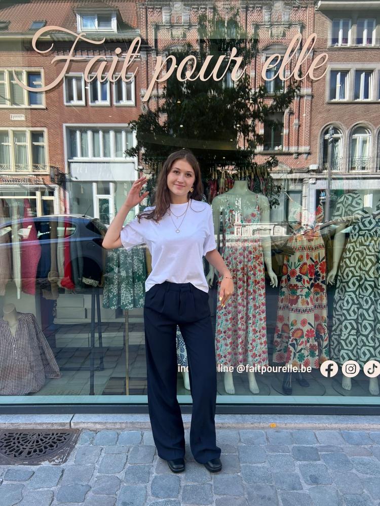 Acheter en ligne Jeans & Pantalons Pantalon Lilly marine Jeans & Pantalons Pantalon Lilly marine