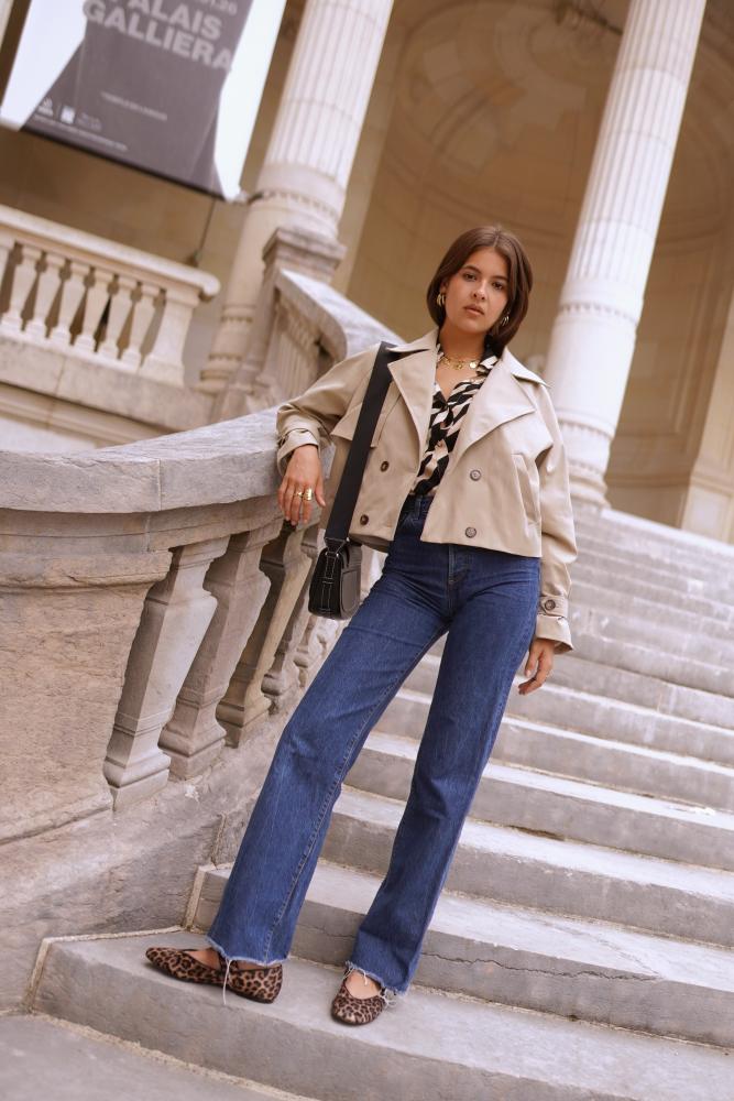 Acheter en ligne Trench Veste Seo mi-saison beige Trench Veste Seo mi-saison beige