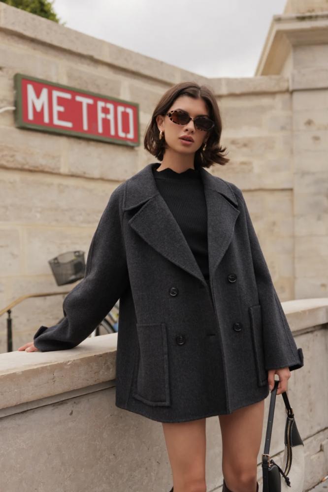 Acheter en ligne Manteau Manteau SERAPHINA gris Manteau Manteau SERAPHINA gris