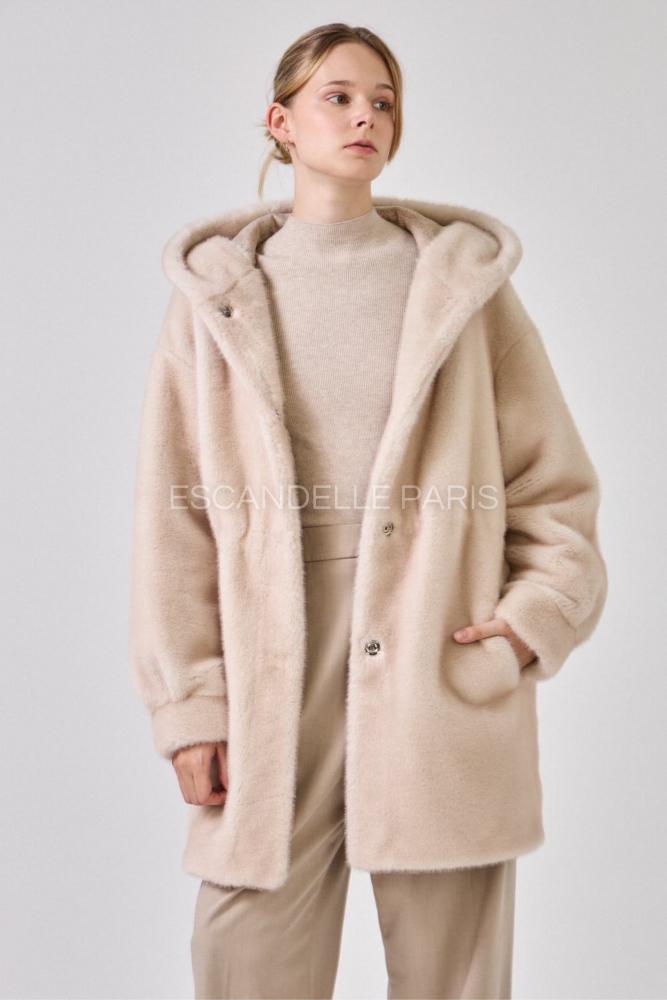 Acheter en ligne Manteau Manteau Elsie fourrure écru Manteau Manteau Elsie fourrure écru