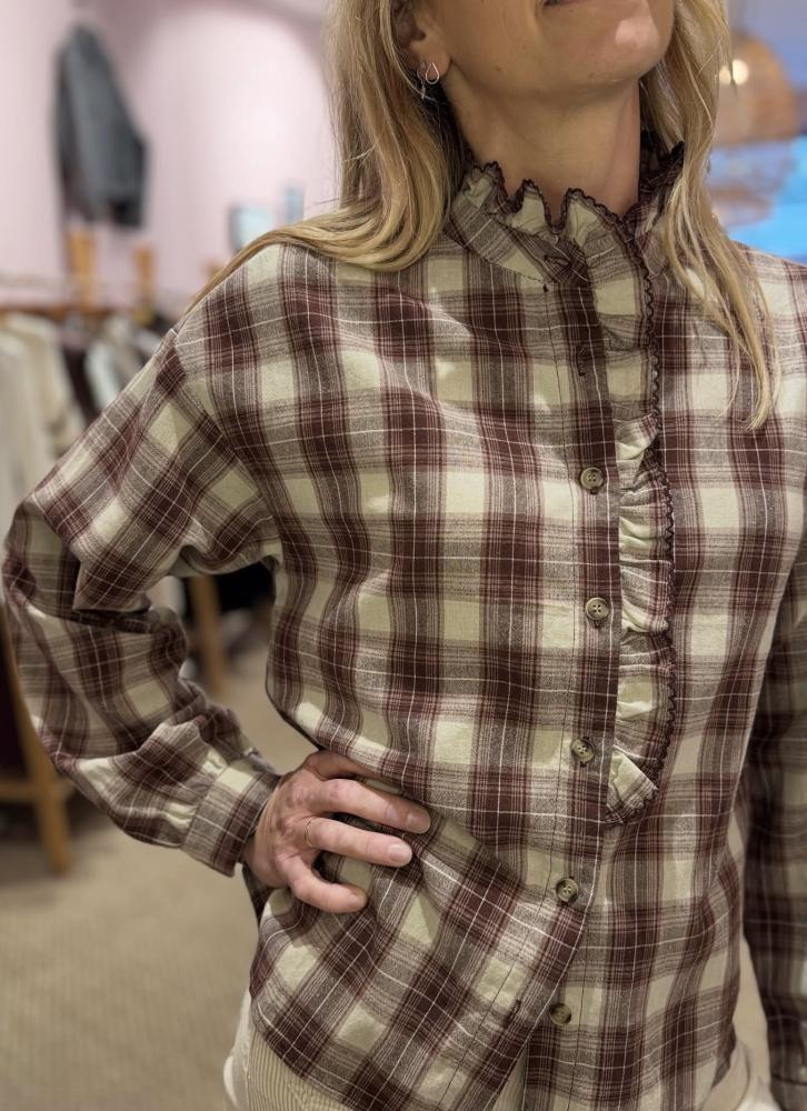 Acheter en ligne Chemises Chemise Sarai choco Chemises Chemise Sarai choco