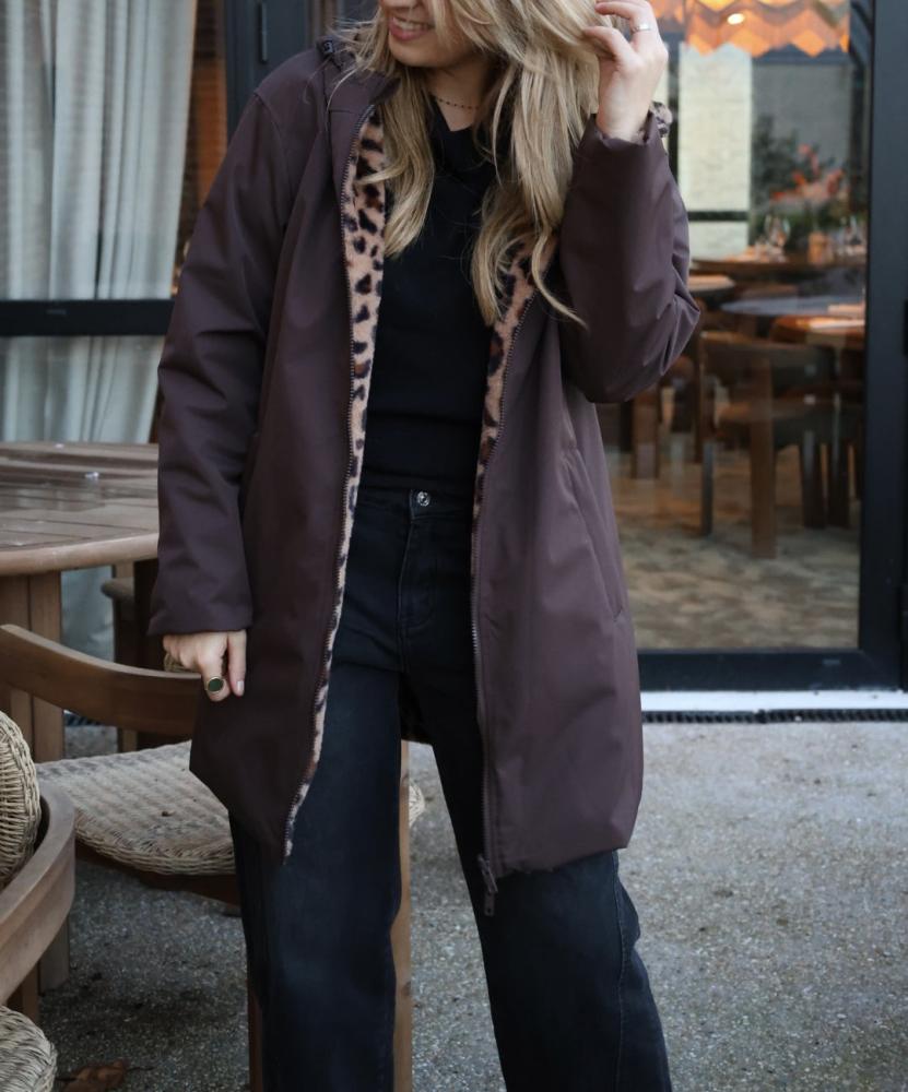 Acheter en ligne Parka Parka Asli marron Parka Parka Asli marron