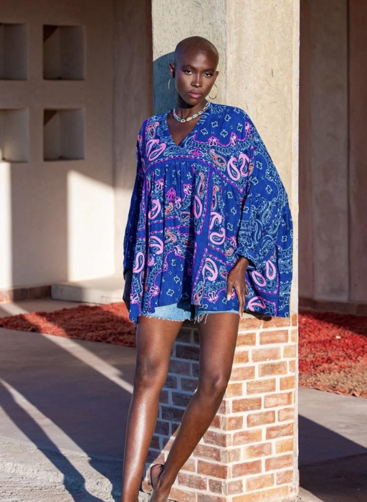 Acheter en ligne Blouses Blouse BRUCE navy Blouses Blouse BRUCE navy