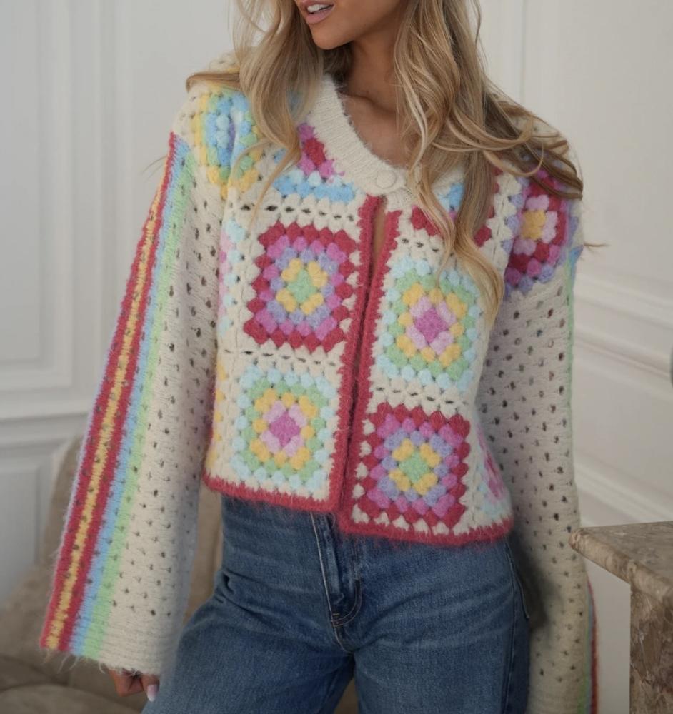 Acheter en ligne Gilets Gilet Yeva en crochet Gilets Gilet Yeva en crochet