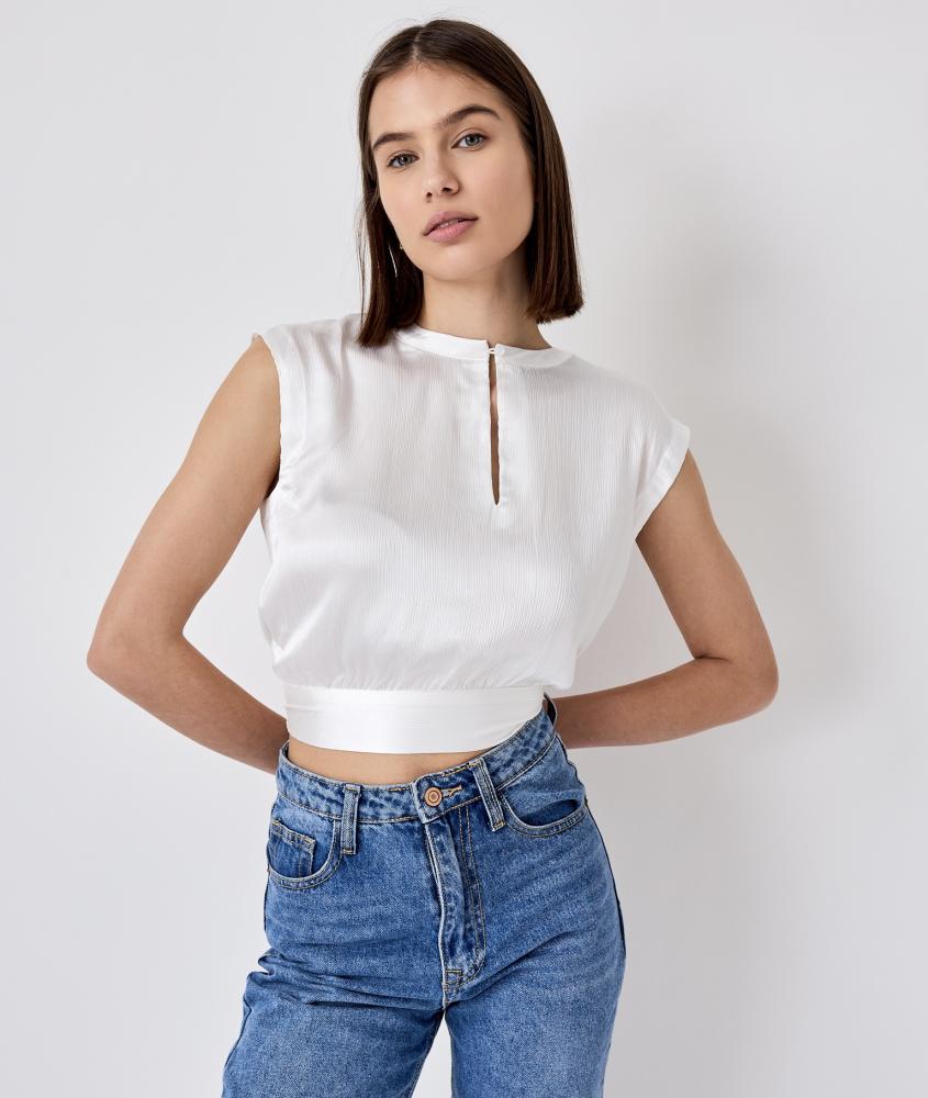 Acheter en ligne Tops Top Maguie blanc Tops Top Maguie blanc