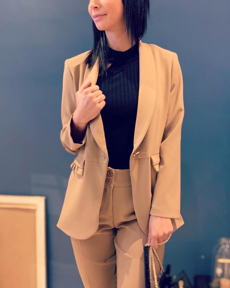 Blazer Blazer Muse camel