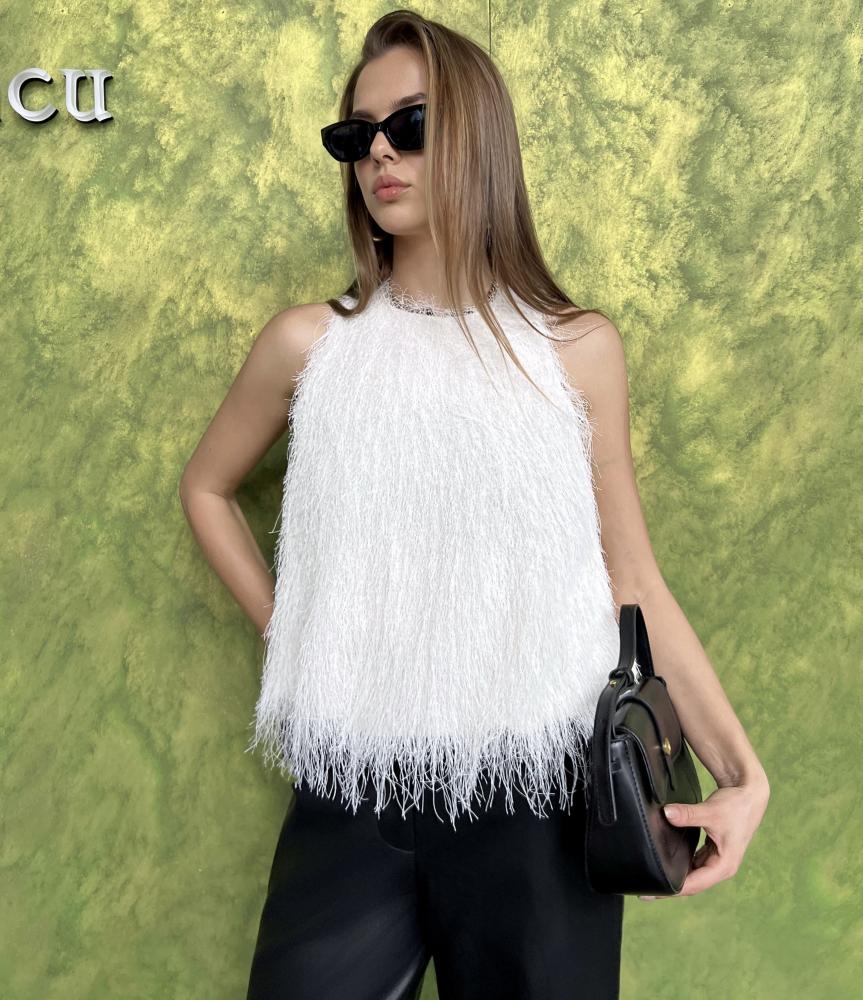 Acheter en ligne Tops Top à plumes Tops Top à plumes