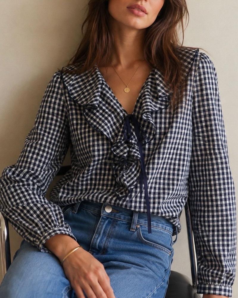 Acheter en ligne Blouses Blouse Aria bleu marine Blouses Blouse Aria bleu marine