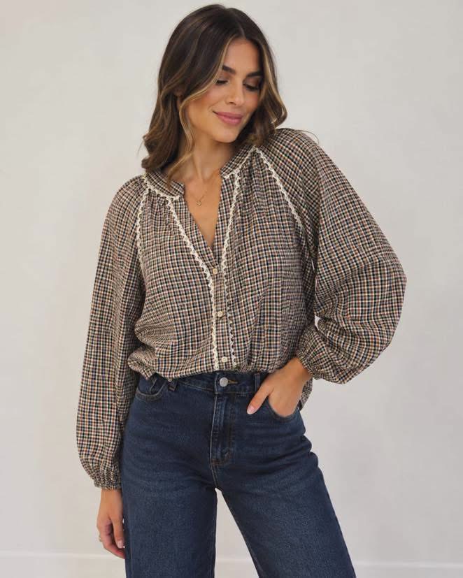 Acheter en ligne Chemises Chemisier Elna bordeaux Chemises Chemisier Elna bordeaux