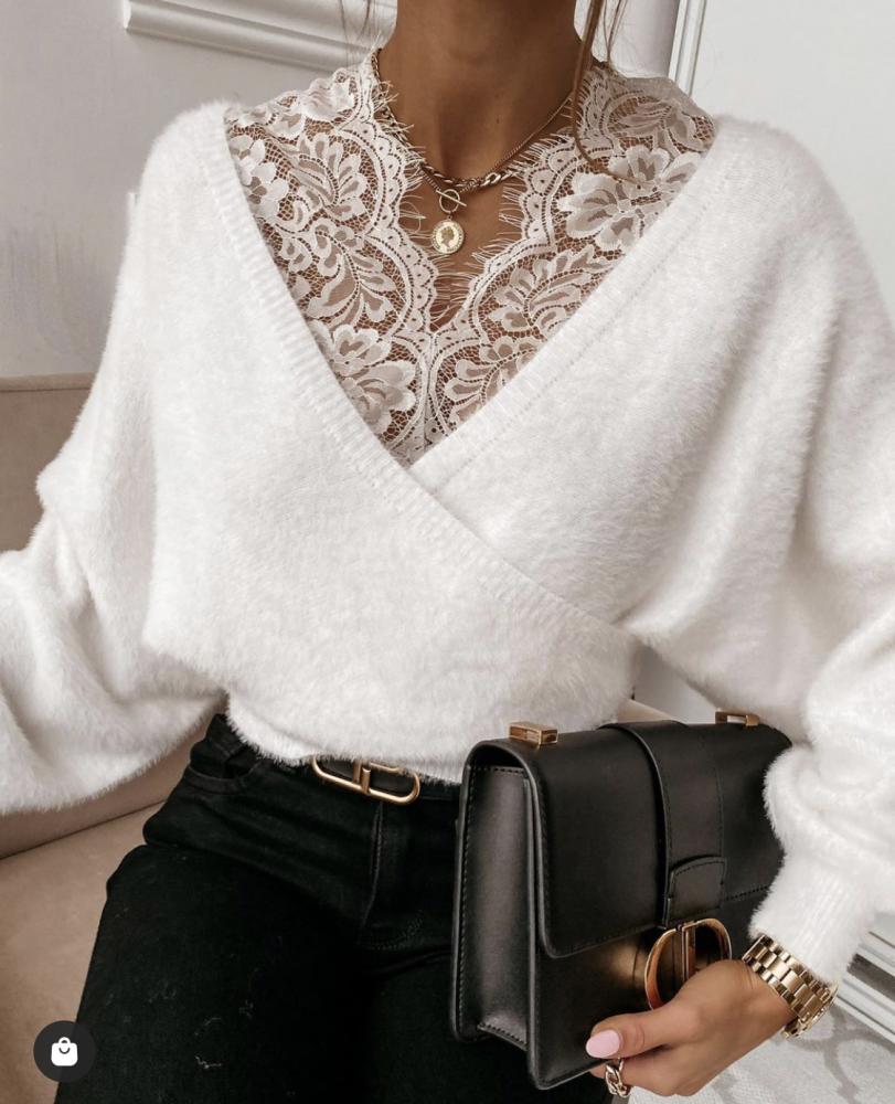 Pull Pull Berenice blanc