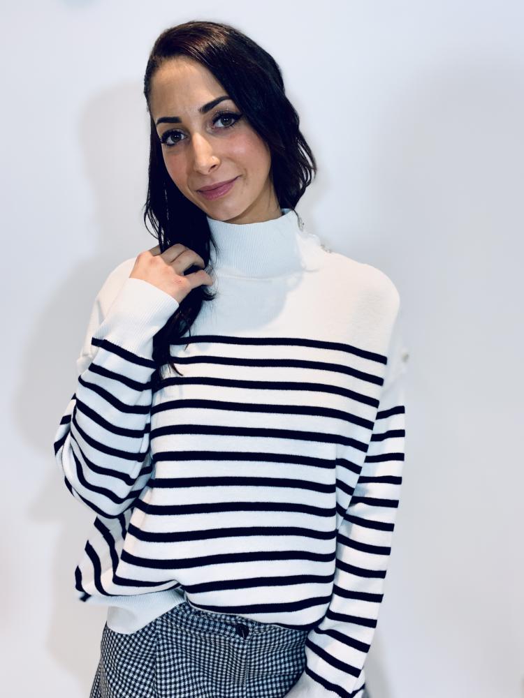 Pull Jalya marinière, .