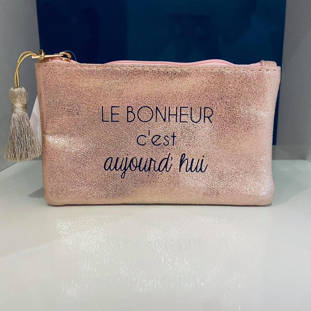 Pochette Le Bonheur c’est aujourd’hui Rose, .